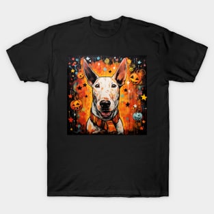 Halloween White Bull terrier T-Shirt